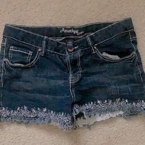 Amethyst Jeans Style Jean Shorts Datk Wash Size 9